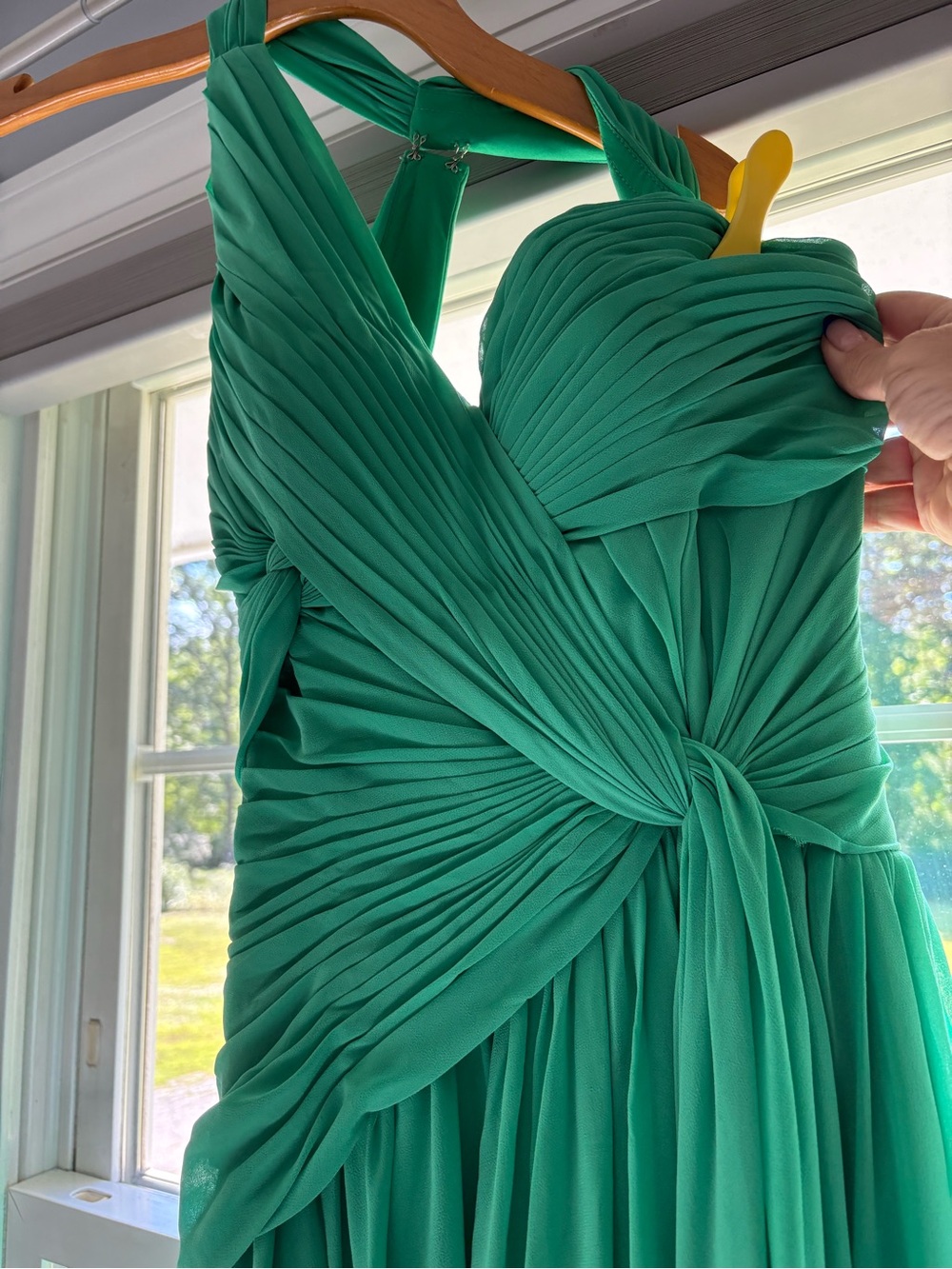 Green One-Piece full length Dress - Elegant Green Backless Piece